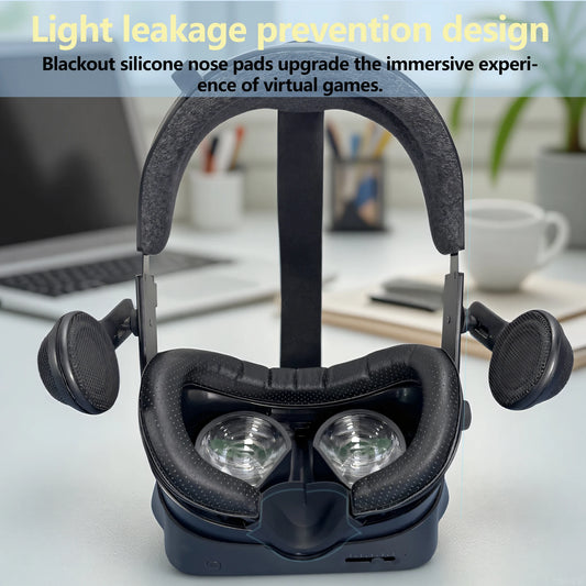 Magnetic Attraction For Valve Index Magnetic Widening PU Leather Mask Replacement Stand Light-Blocking Nose Pad VR Accessories Peaceful Pleasures Health and Wellness