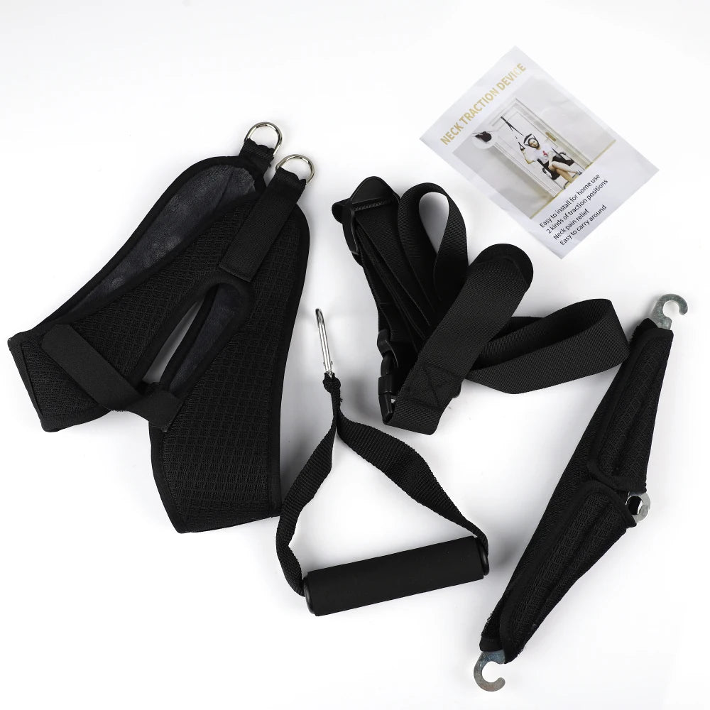 Hanging Cervical Neck Tractor Adjustable Cervical Spine Traction Belt Hammock Neck Stretcher Chiropractic ine Correction Brace Peaceful Pleasures Health and Wellness