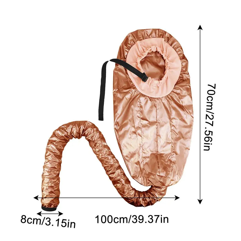 Bonnet Hood Hair Dryer Attachment – Portable Soft Drying Cap