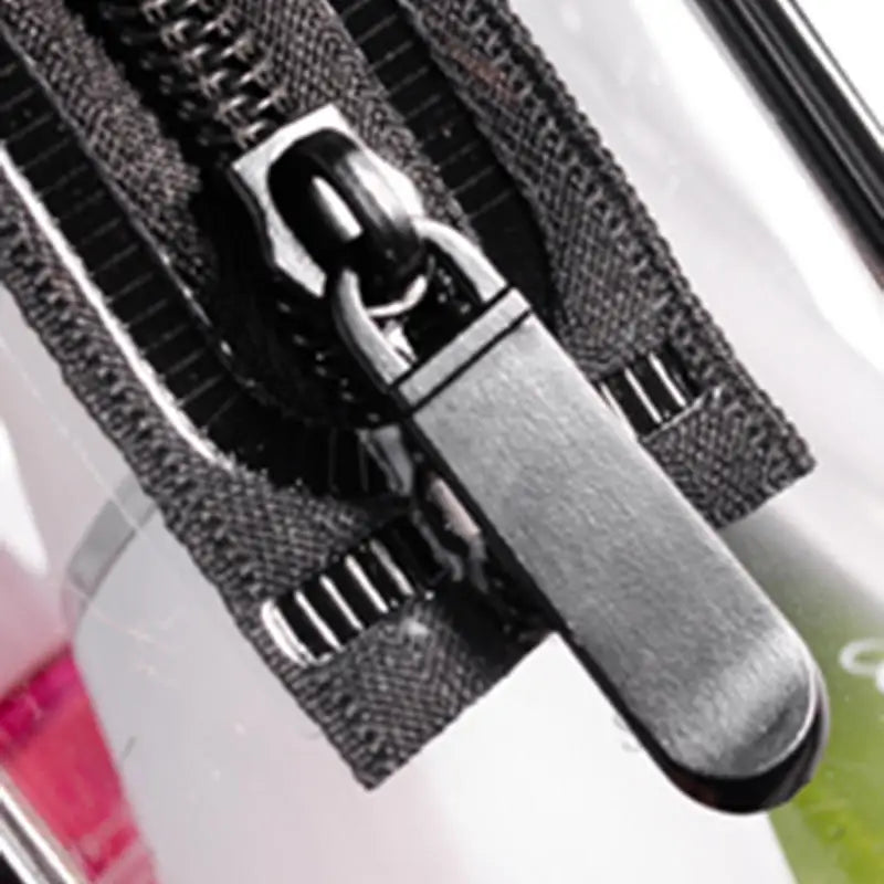 Transparent PVC Makeup Bag for Women Large Capacity Waterproof Handless Travel Toilet Bag Portable Storage Peaceful Pleasures Health and Wellness
