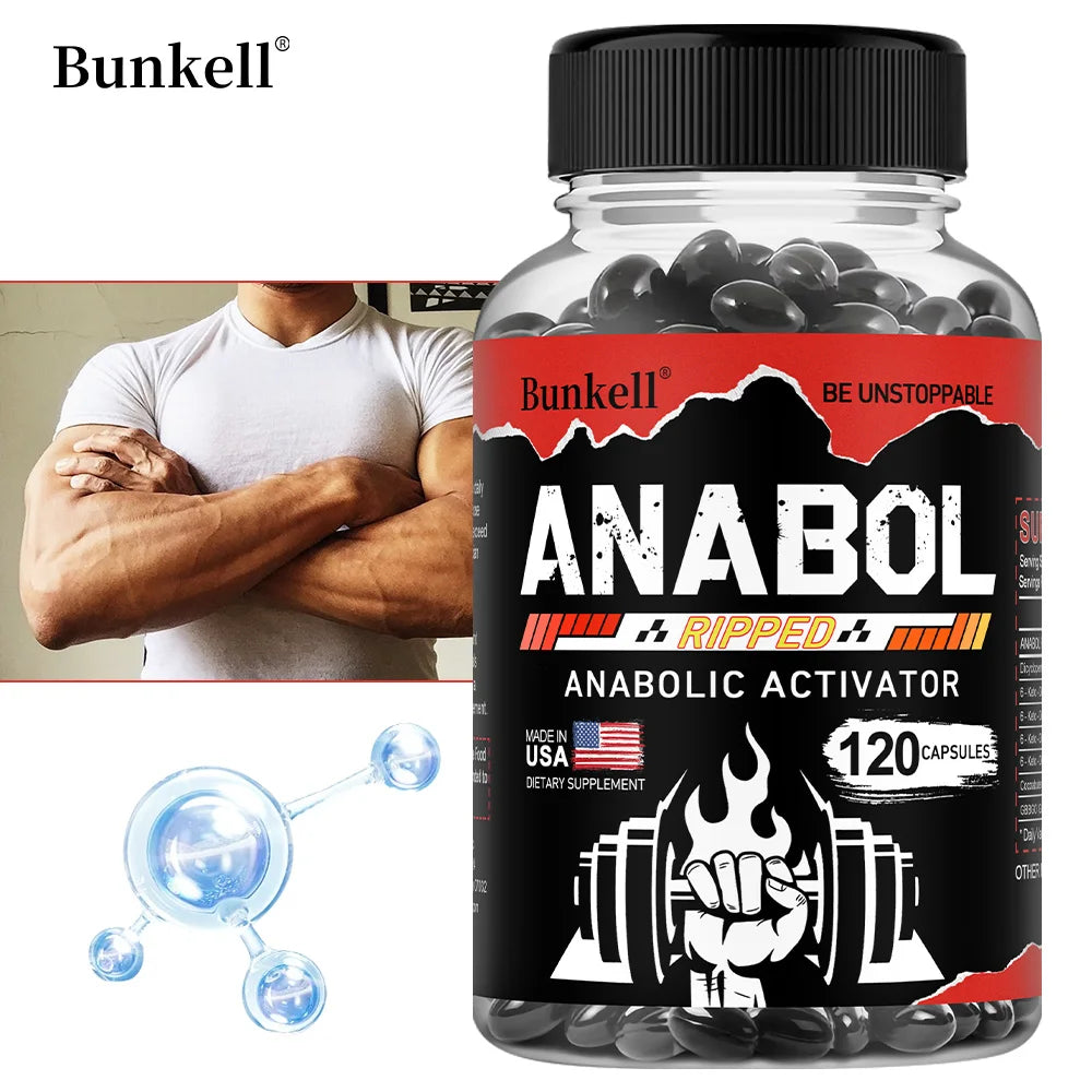 Men’s Muscle Builder Capsules - Lean Muscle Growth, Strength, Endurance & Recovery, Anabolic Activator, 30/60/120 Capsules Peaceful Pleasures Health and Wellness