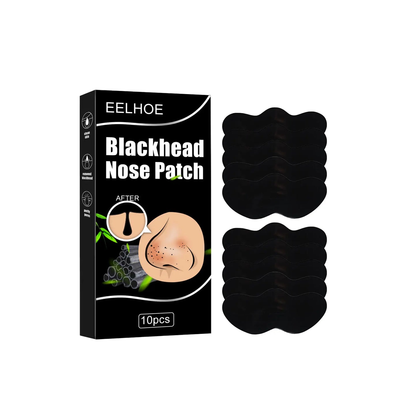 Blackhead Remover Nose Strips – Charcoal, Niacinamide & Hyaluronic Acid