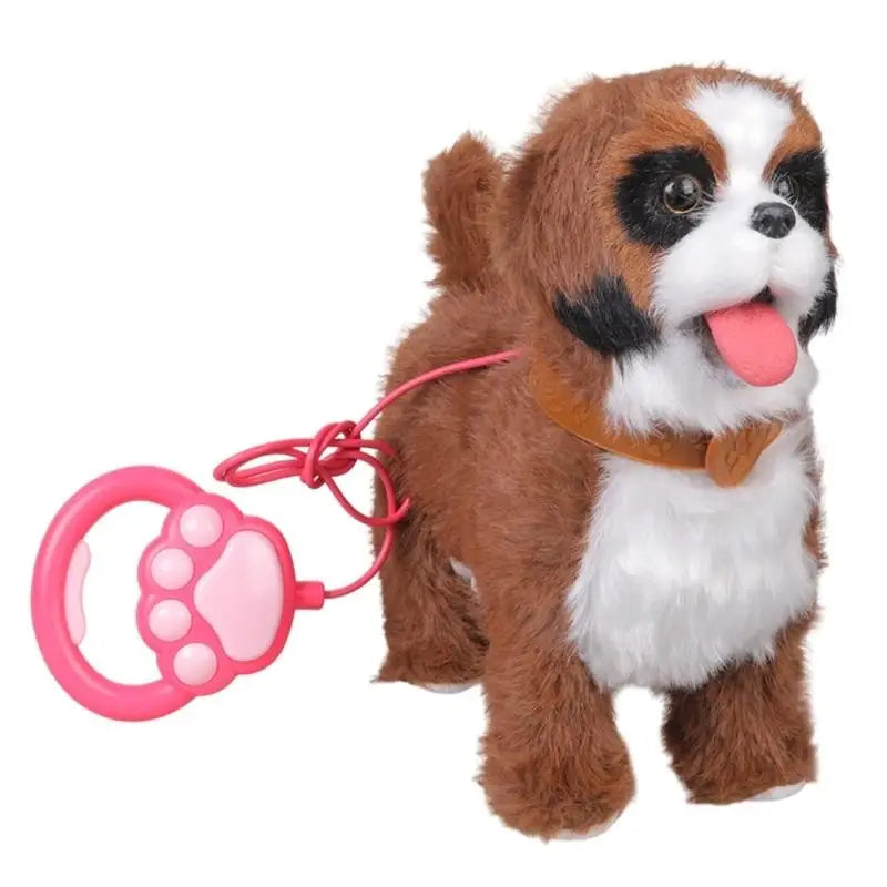 Interactive Electric Talking Plush Dog Toy – Pull String & Barks