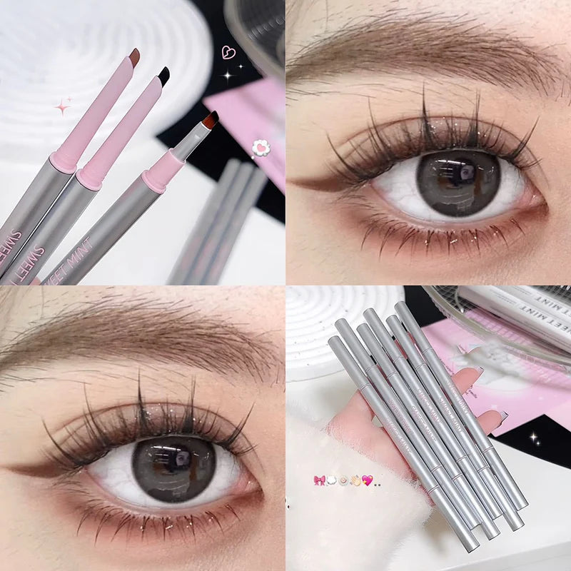 2-in-1 Waterproof Gel Eyeliner Pencil with Brush | Ultra Fine Tip