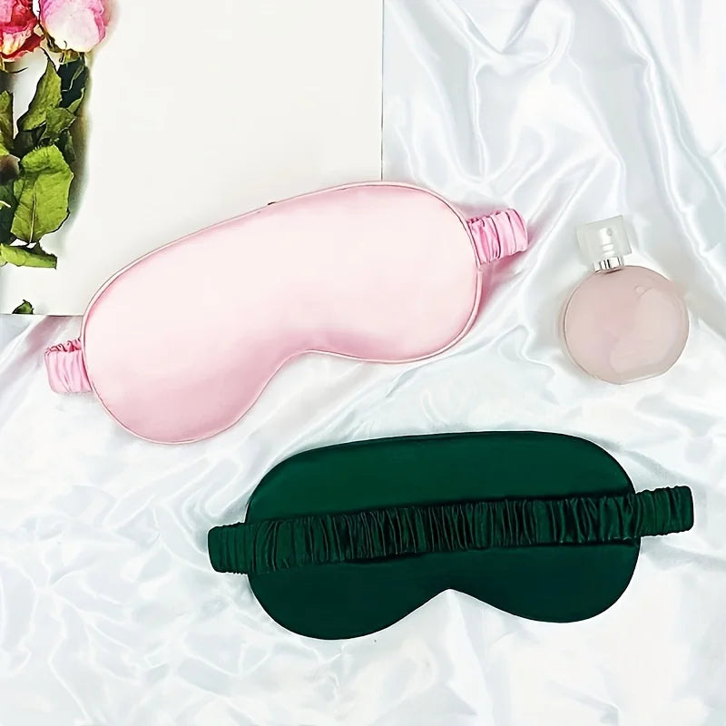 Double-Sided Silk Blackout Sleep Eye Mask | Travel Nap Mask