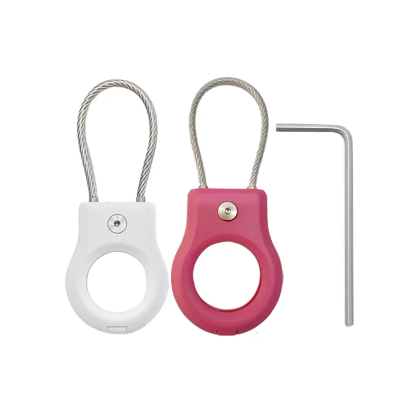 Waterproof Cover for Apple AirTag Keychain Holder with Steel Cable Anti-Lost Tracker Accessory for Luggage Backpack AirTag Case Peaceful Pleasures Health and Wellness