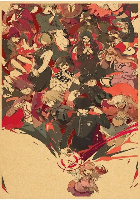 Kyouko Kirigiri Danganronpa Canvas Wall Art Classic Japanese Anime Character Kraft Poster for Children Bedroom Home Decoration Peaceful Pleasures Health and Wellness 2 50x70cm Unframed