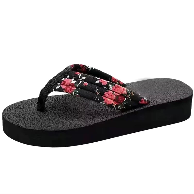 Women's Retro Flat Flip Flops – Summer Beach Sandal Slippers