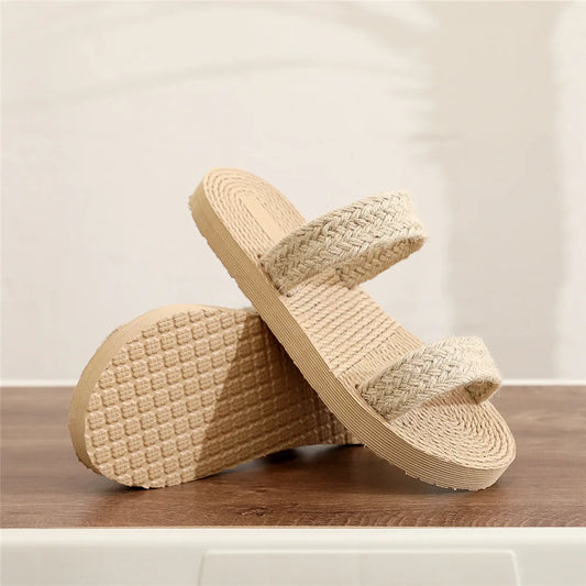 Women's Summer EVA Flip-Flop Slides – Lightweight Beach Slippers Women's Flip-Flop Slides Peaceful Pleasures Health and Wellness A 37