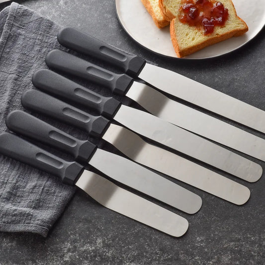 Hot Stainless Steel Cream Spatula Baking Tools 6/8/10 "Cake Decorating Spatula Spread Flat Baking Pastry Tools Kitchen Supplies Peaceful Pleasures Health and Wellness