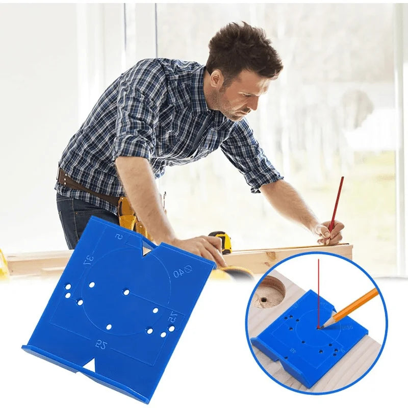 35 Hinge Drilling Locator Cabinet Door Punching Positioning Ruler