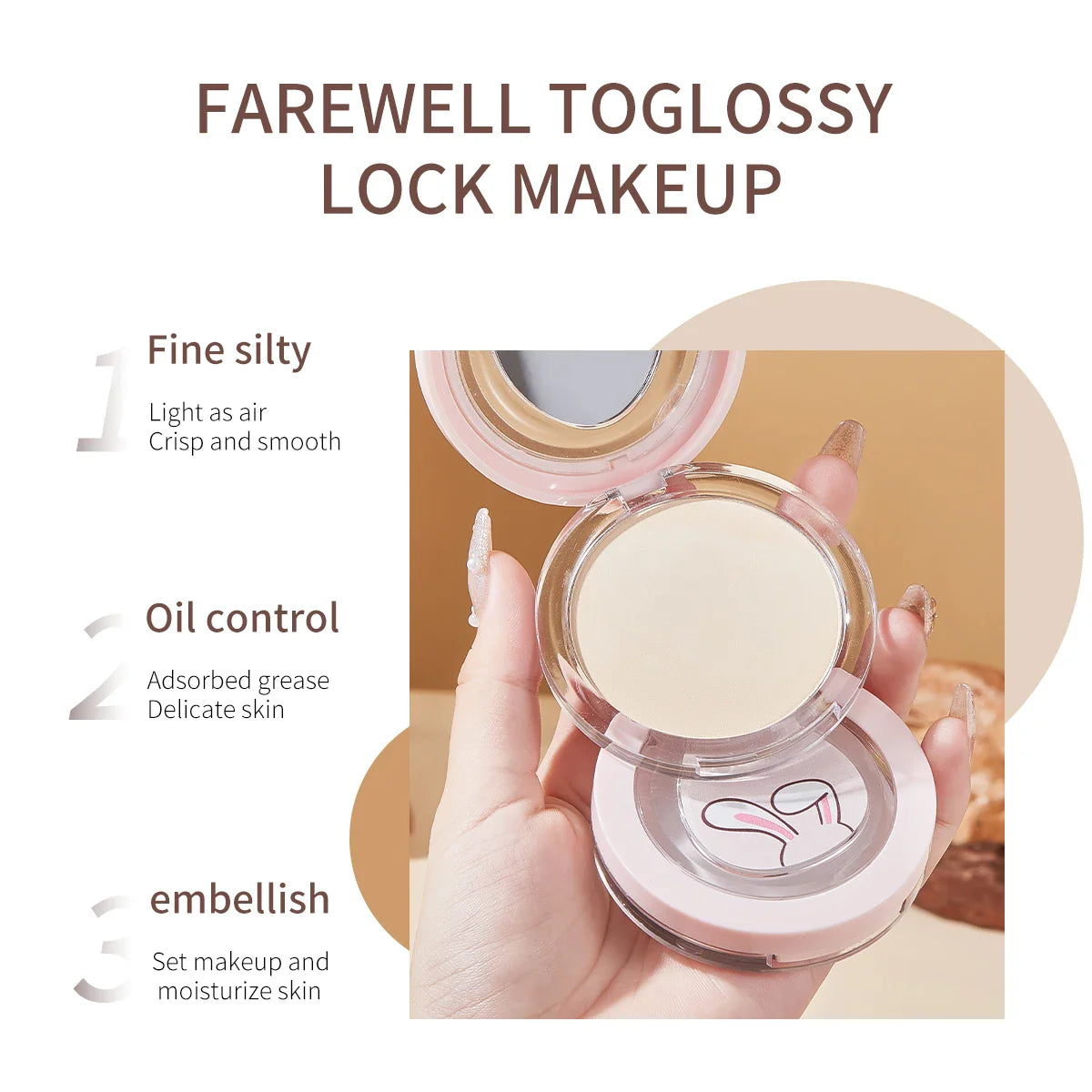 Matte Setting Powder – Waterproof, Oil Control, Natural Finish