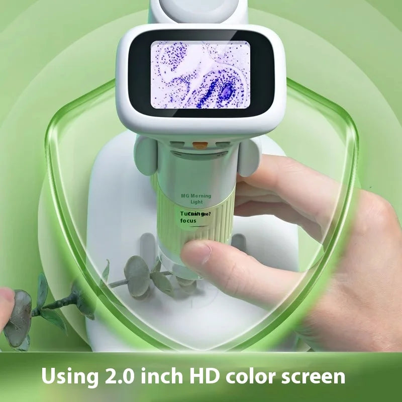 Children's Optical Microscope Scientific Experiment Portable Handheld Professional Can See Bacteria Peaceful Pleasures Health and Wellness