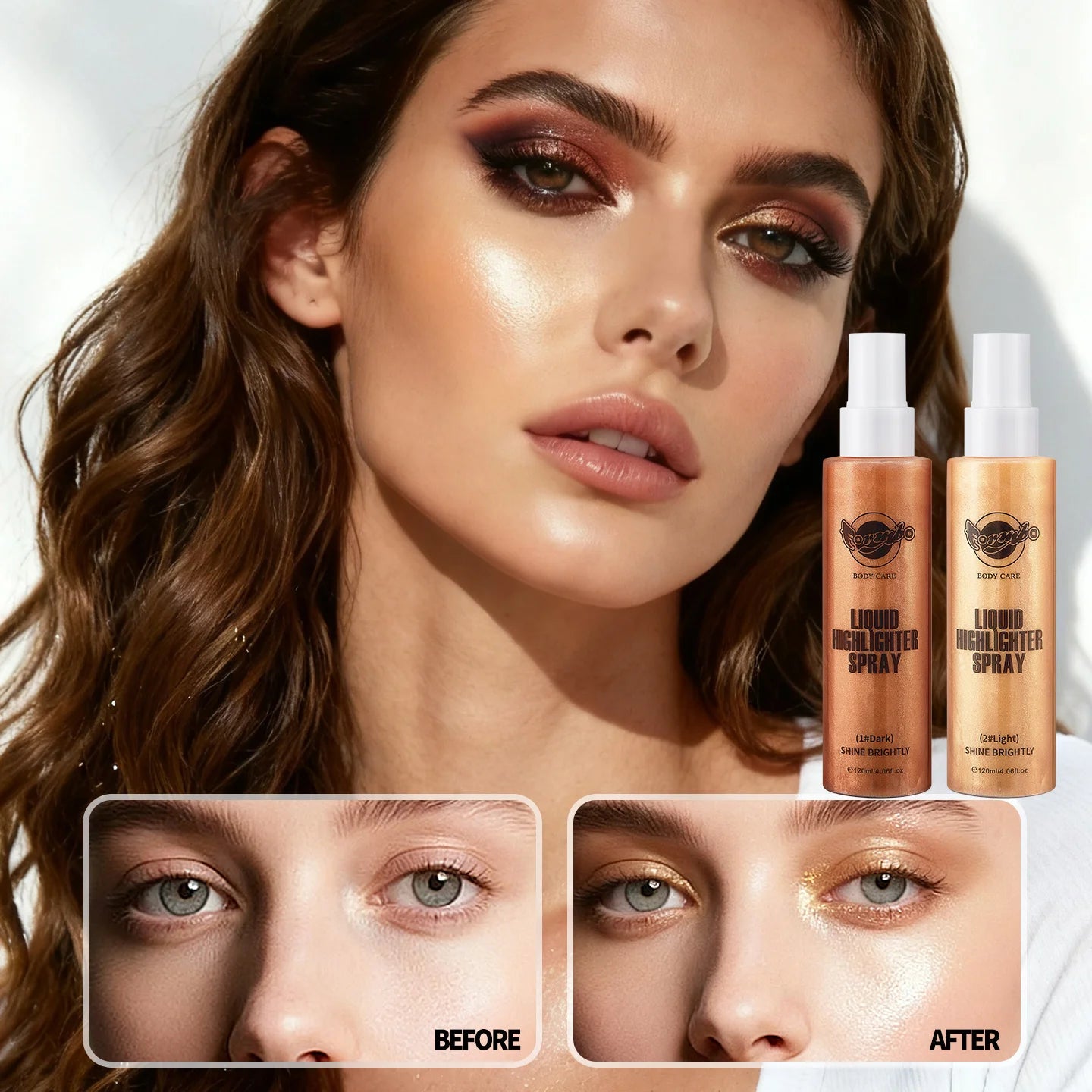 Liquid Highlighter Powder Spray for Body Shine Peaceful Pleasures Health and Wellness