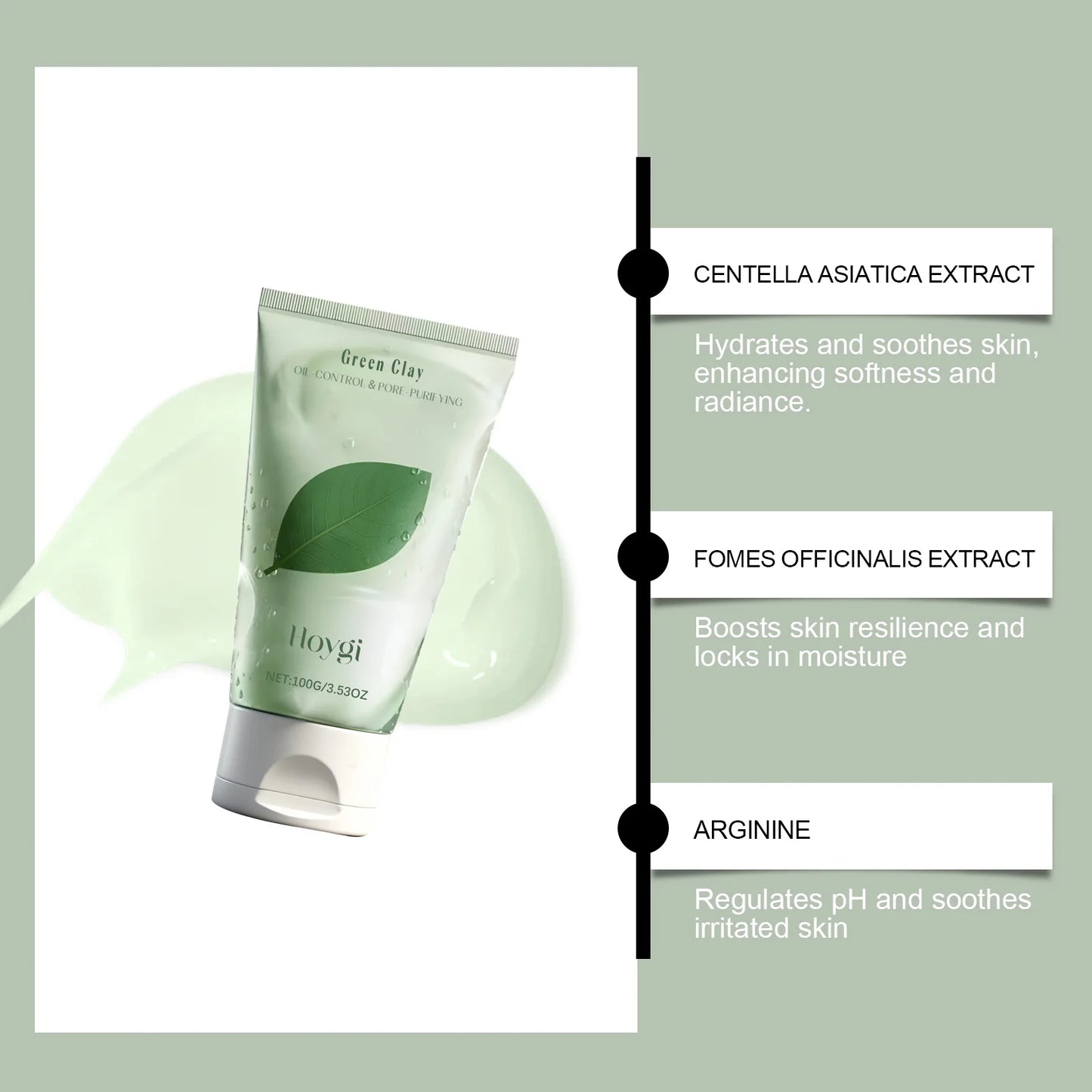 Green Clay Centella Facial Cleanser – Oil Control & Acne