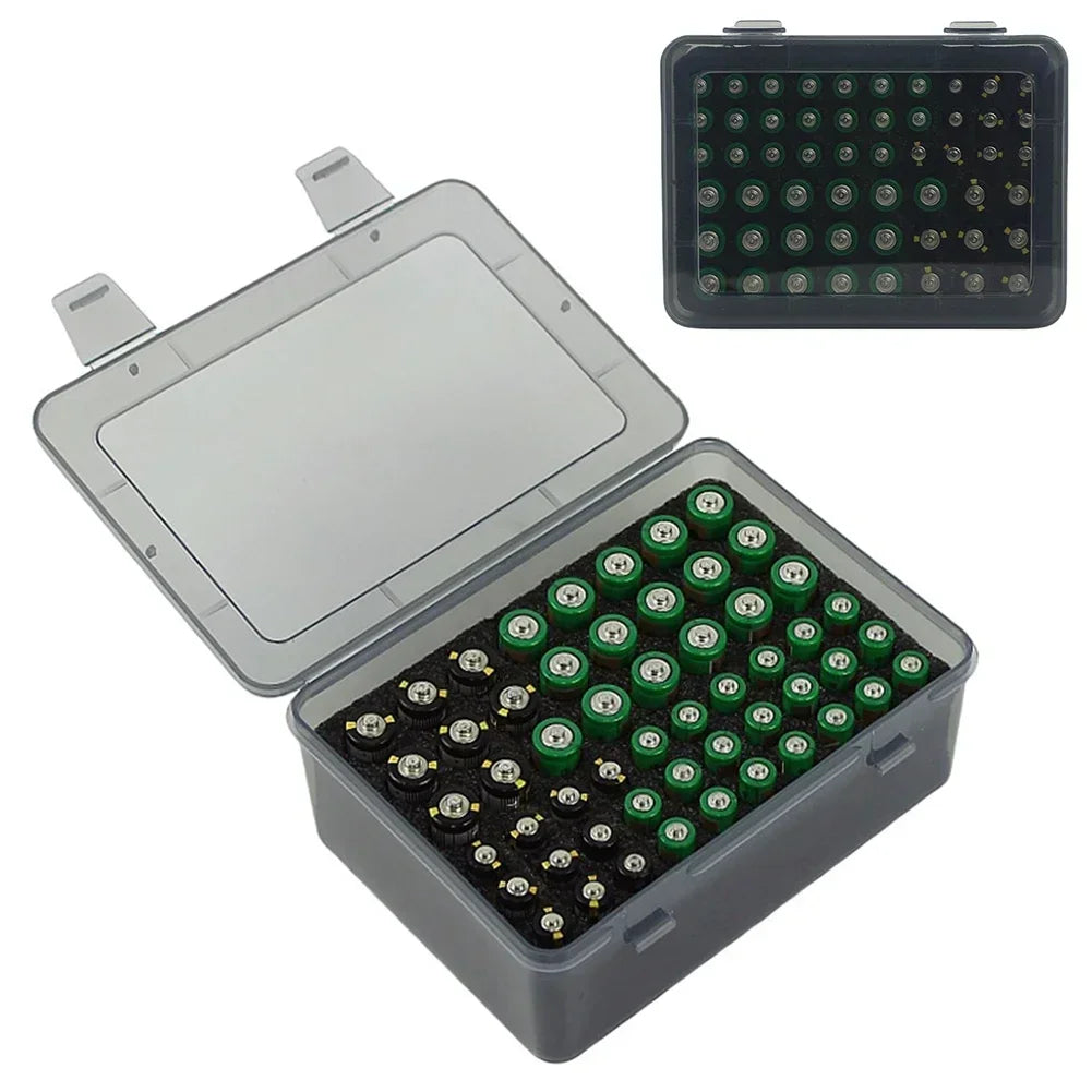 72-Slot AA/AAA Battery Storage Case | IP67 Waterproof Organizer