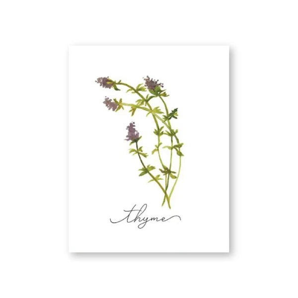 Herb Watercolor Canvas Wall Art | Kitchen Décor Print