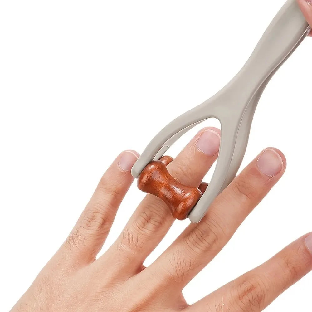 Finger Massager Dual-Row Roller Design Easy Use Relieve Finger Fatigue Promote Blood Circulation Portable Roller Finger Massager Peaceful Pleasures Health and Wellness
