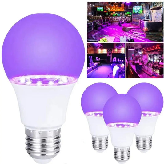 10W E27 UV Black Light Bulb – Purple Glow Party & Disco UV Black Light Bulb Oasis Select