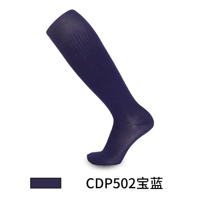 Solid Thin High Training Soccer Socks Men's Long Socks Children's Knee Socks Peaceful Pleasures Health and Wellness football socks 10 foot leghth18-23.5