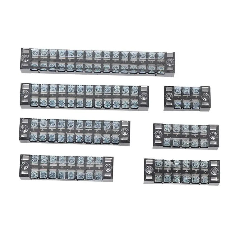 Versatile Dual Row Barrier Screw Terminal Block Wire Connector 15A 600V For TB Series 3 4 5 6 8 10 12 15 Positions Ways Peaceful Pleasures Health and Wellness
