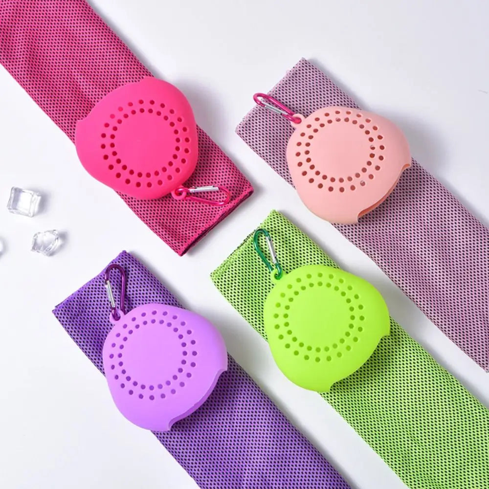 Portable Polyester Cooling Towel Silica Gel Quick Dry Cold Towel Absorbent Microfiber Ice Towel Summer Peaceful Pleasures Health and Wellness
