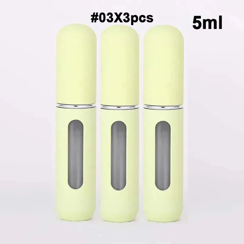2026 Mini Perfume Bottle 5ML 1/3/6PCS Candy Color Refillable Travel Spray Bottles Press Bottom Filling Dispenser Bottle ﻿ Peaceful Pleasures Health and Wellness 106-03x3