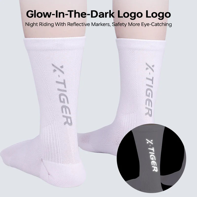 X-Tiger Reflective Cycling Socks – Breathable & Non-Slip