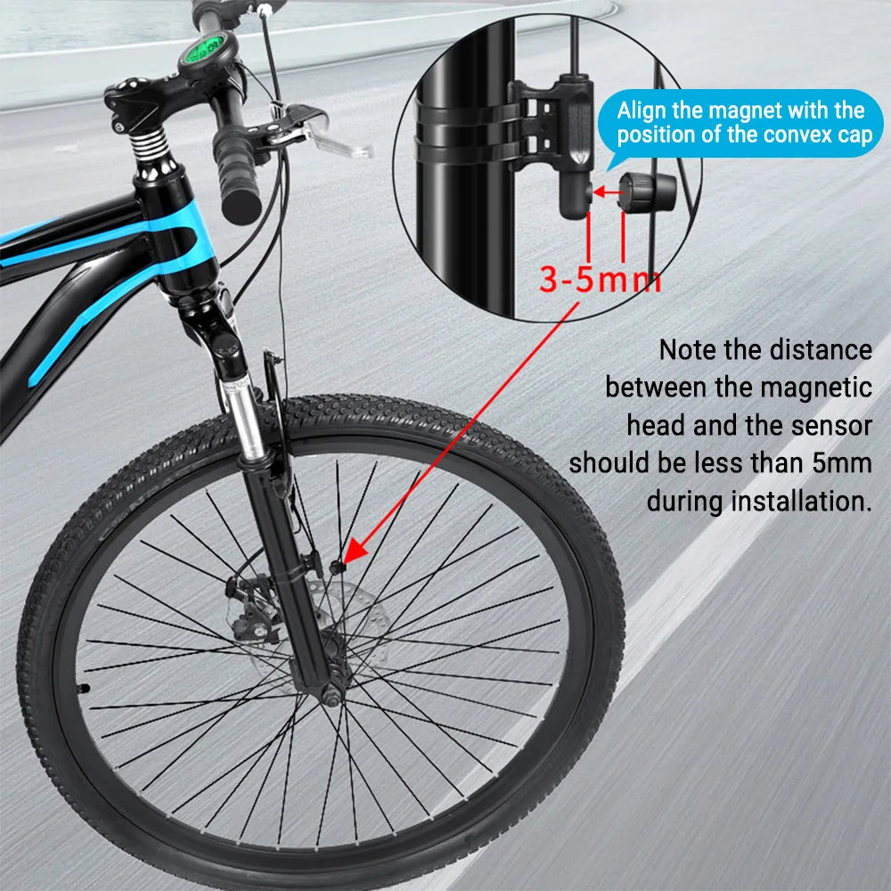 Lixada Computer Backlight Screen Cycle Odometer Cycling Equipment