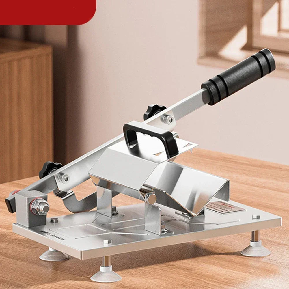 Manual Meat Slicer – Adjustable Stainless Steel Blade | 0.25–8mm