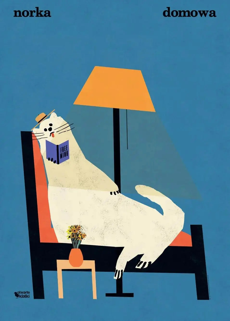 Original Polish Funny Abstract Animal Retro Poster Canvas Printing World Cat Day Dog Storks Wall Art Club Room Home Bar Decor Peaceful Pleasures Health and Wellness