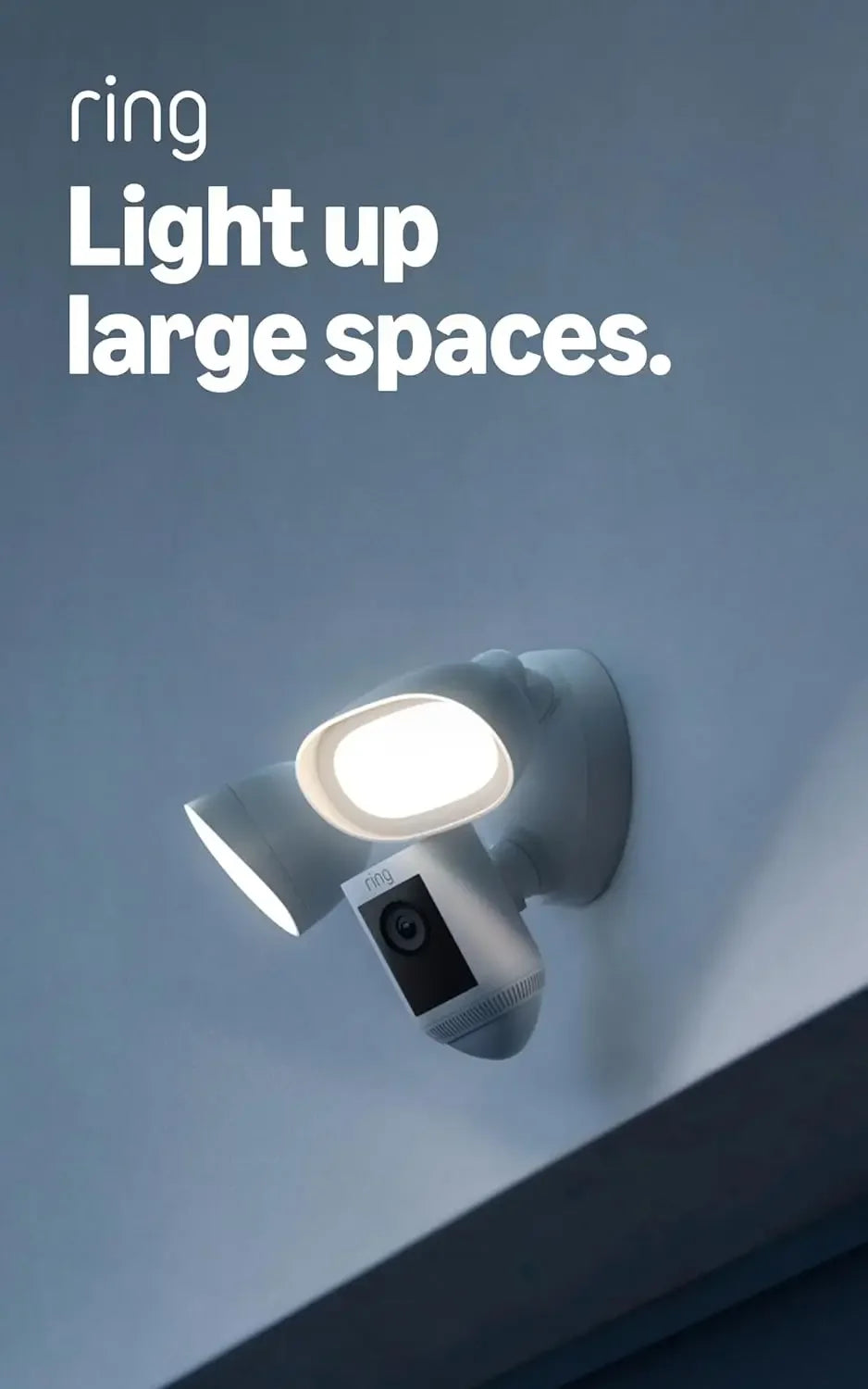 Pro Wired Floodlight Security Camera with 2K Video, Color Night Vision, Two-Way Talk and Motion Detection Peaceful Pleasures Health and Wellness United States