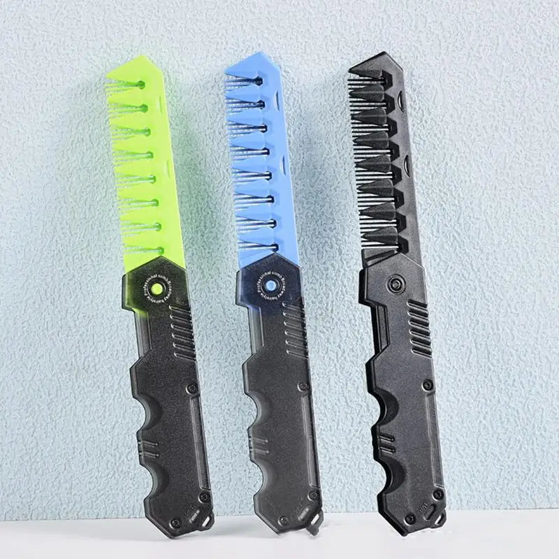 2-in-1 Portable Folding Comb – Wide Tooth & Beard Styling