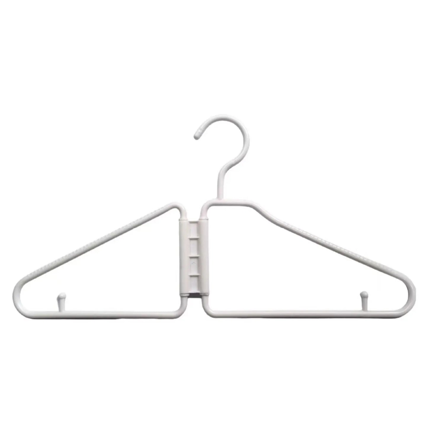 The Coat Hinger Foldable Coat Hanger 12 Pack Portable Travel Hangers Space Saving For Home Dorm Retractable Travel Drying Rack Peaceful Pleasures Health and Wellness White