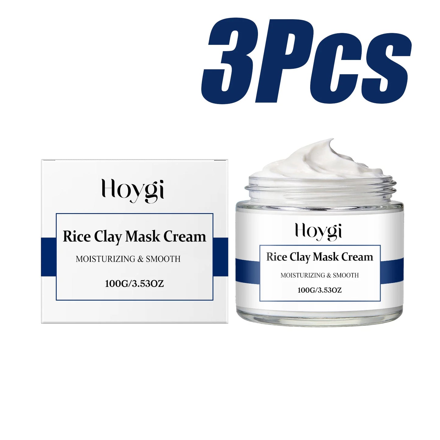 Rice Clay Face Mask – Brightening, Pore Cleansing & Hydrating