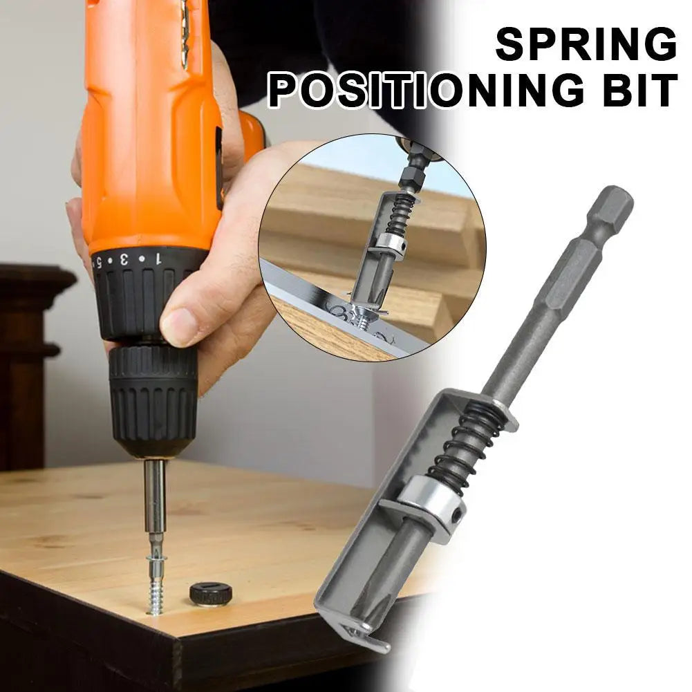 Spring Loaded Screw Holder Bit, Anti-Drop Screwdriver Accessory, Wear-Resistant Positioning Bit for Electricians Mechanics DIY Peaceful Pleasures Health and Wellness