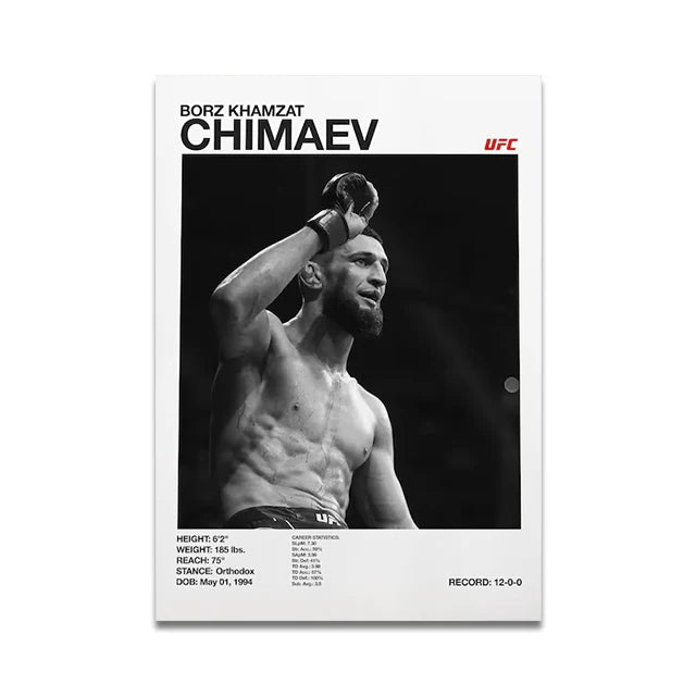 Boxing Fighting Star Canvas Wall Art Print Poster MMA Decorative Painting Home Decor Boxing Lover Gift Unframed Peaceful Pleasures Health and Wellness SW9922 40x60cm