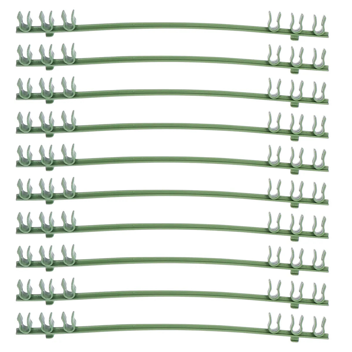 50Pcs Compact Reusable Plastic Gardening Clip Tomato Support Buckle Cucumber Vine Trellis Connector for 8Mm Round Tube Plant Peaceful Pleasures Health and Wellness