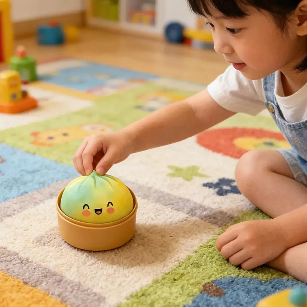 Shiny Flash Simulation Dumpling Bun Toy Pressure Ball, Slow Rebound Soft Pinch Decompression Toy, for Kids Adults Birthday Gifts Peaceful Pleasures Health and Wellness