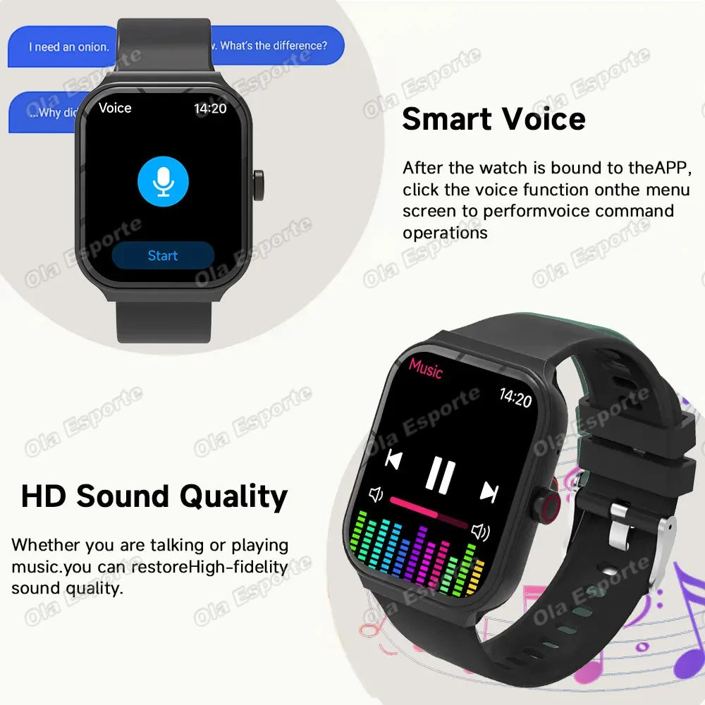 Ola Esporte Smart Watch – Bluetooth Call & Fitness Tracker 1.85"