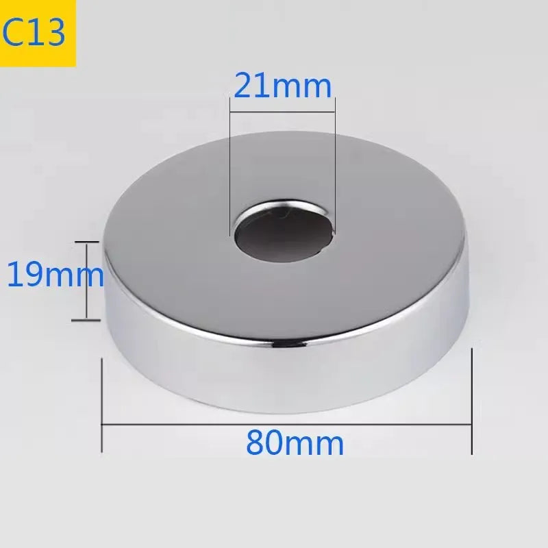 2PCS Stainless Steel Faucet Pipe Decorative Cover 1/2" 3/4" 1"