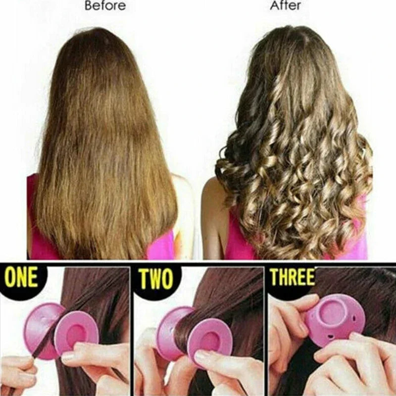 No-Heat Silicone Hair Curlers – Heatless Bendy Rollers 20pc Heatless Hair Curlers Peaceful Pleasures Health and Wellness