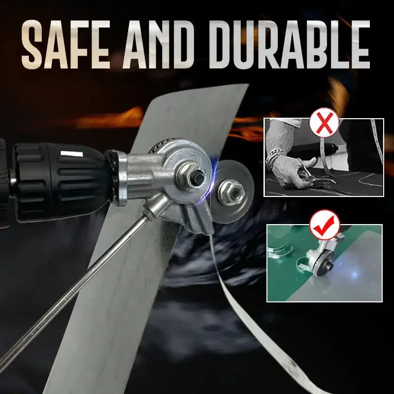Electric Drill Nibbler Metal Sheet Cutter | 12–21V Attachment Peaceful Pleasures Health and Wellness