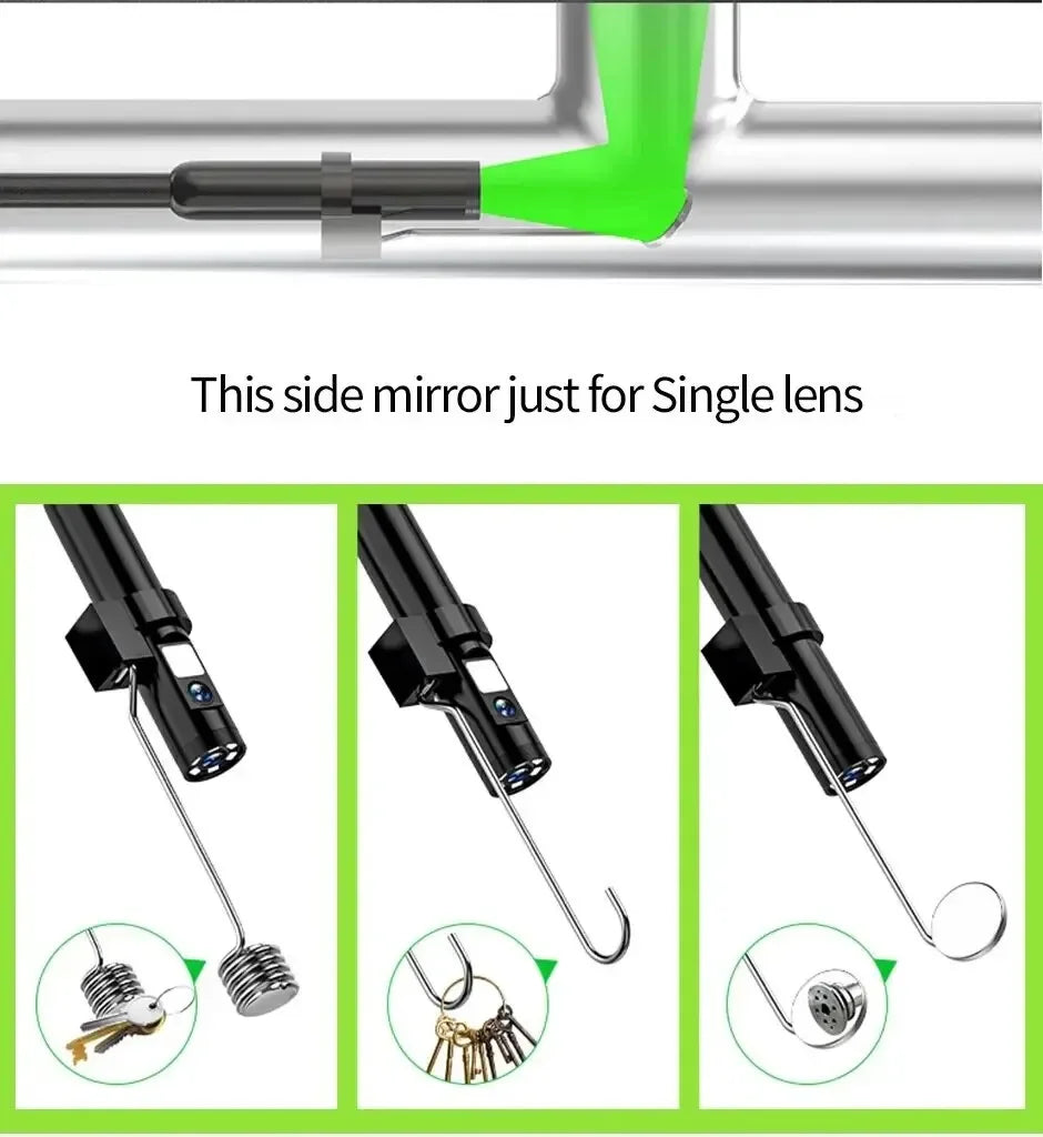 Wireless Endoscope 1080P Single & Dual Lens WiFi Borescope Inspection Camera Waterproof Snake Pipe Camera For Android IOS Peaceful Pleasures Health and Wellness