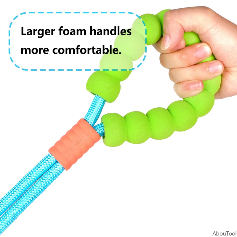 Hands-Free Dog Leash with Foam Handle | Adjustable Nylon