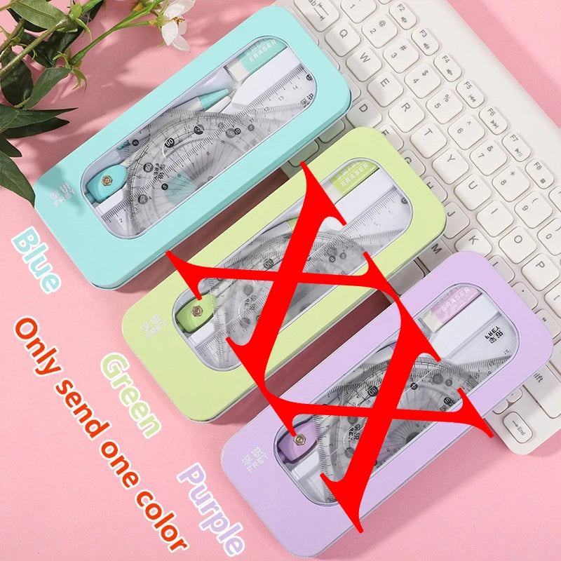 7-in-1 Measuring & Drawing Tool Set – Compass, Protractor & Ruler
