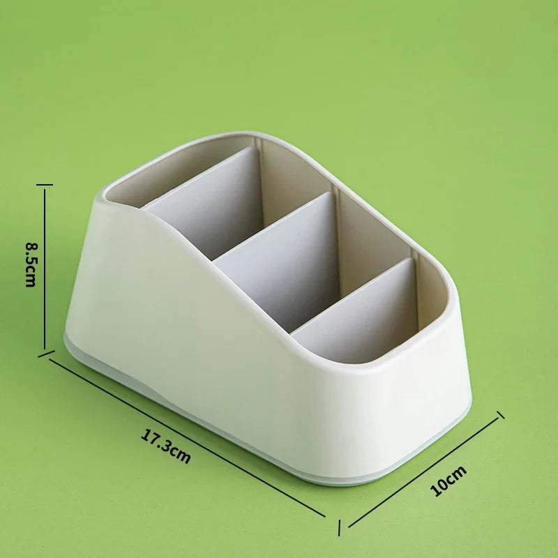 4-Slot Desktop Remote Control & Phone Organizer Box