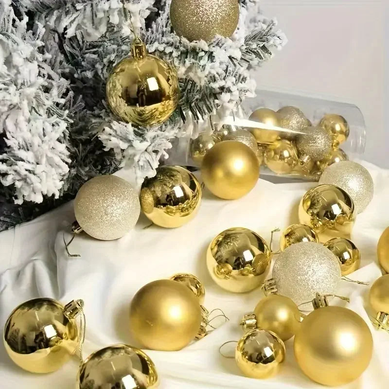 24-Pack Shatterproof Christmas Ball Ornaments | Multicolor Baubles