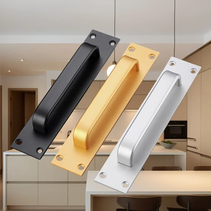 Aluminum Alloy Door Handle Window Cabinet Balcony Sliding Door Pull with Srews Pull Closet Furniture Hardware Home Improvement Peaceful Pleasures Health and Wellness
