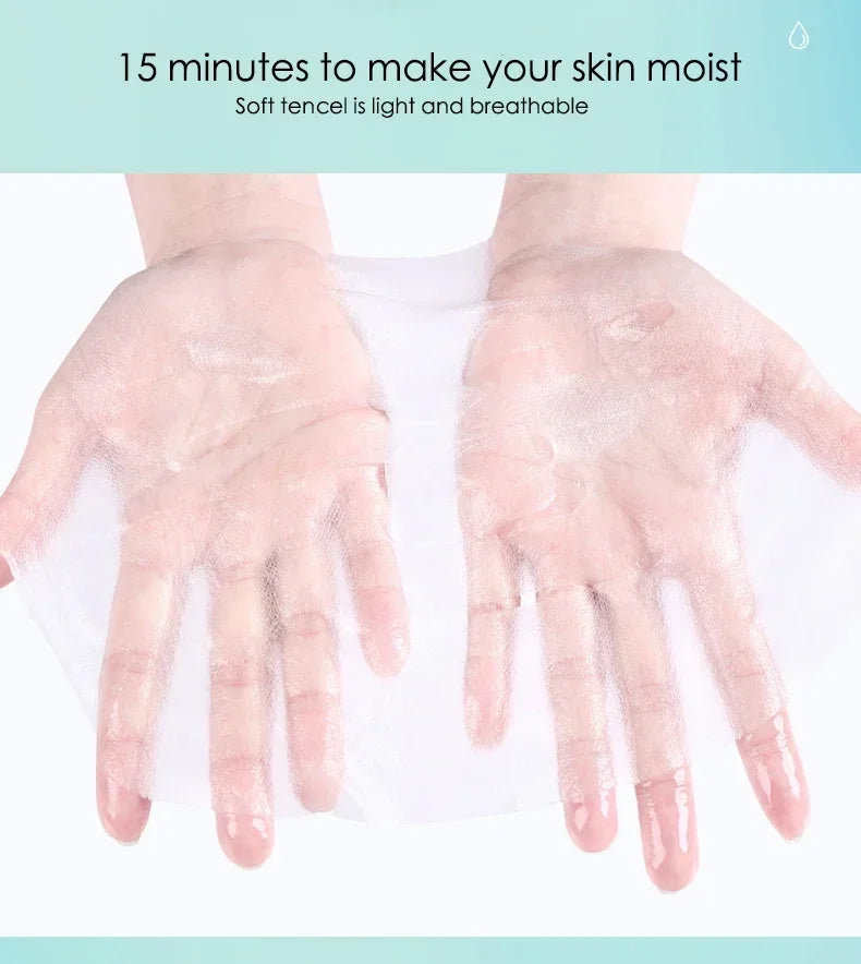 5-Pack Hyaluronic Acid Sheet Masks – Hydration & Pore Care